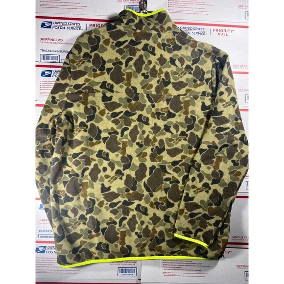 Mens Polo Ralph Lauren Camo Fleece Pullover Voyager Quarter Zip NWT - Picture 2 of 4